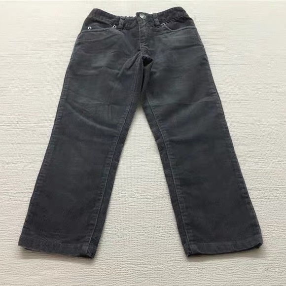 Bonpoint girl pants in ribbed cotton with metallic logo Yr 4 - Picture 1 of 6